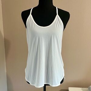 Lululemon Women's White Flowy Tank Top